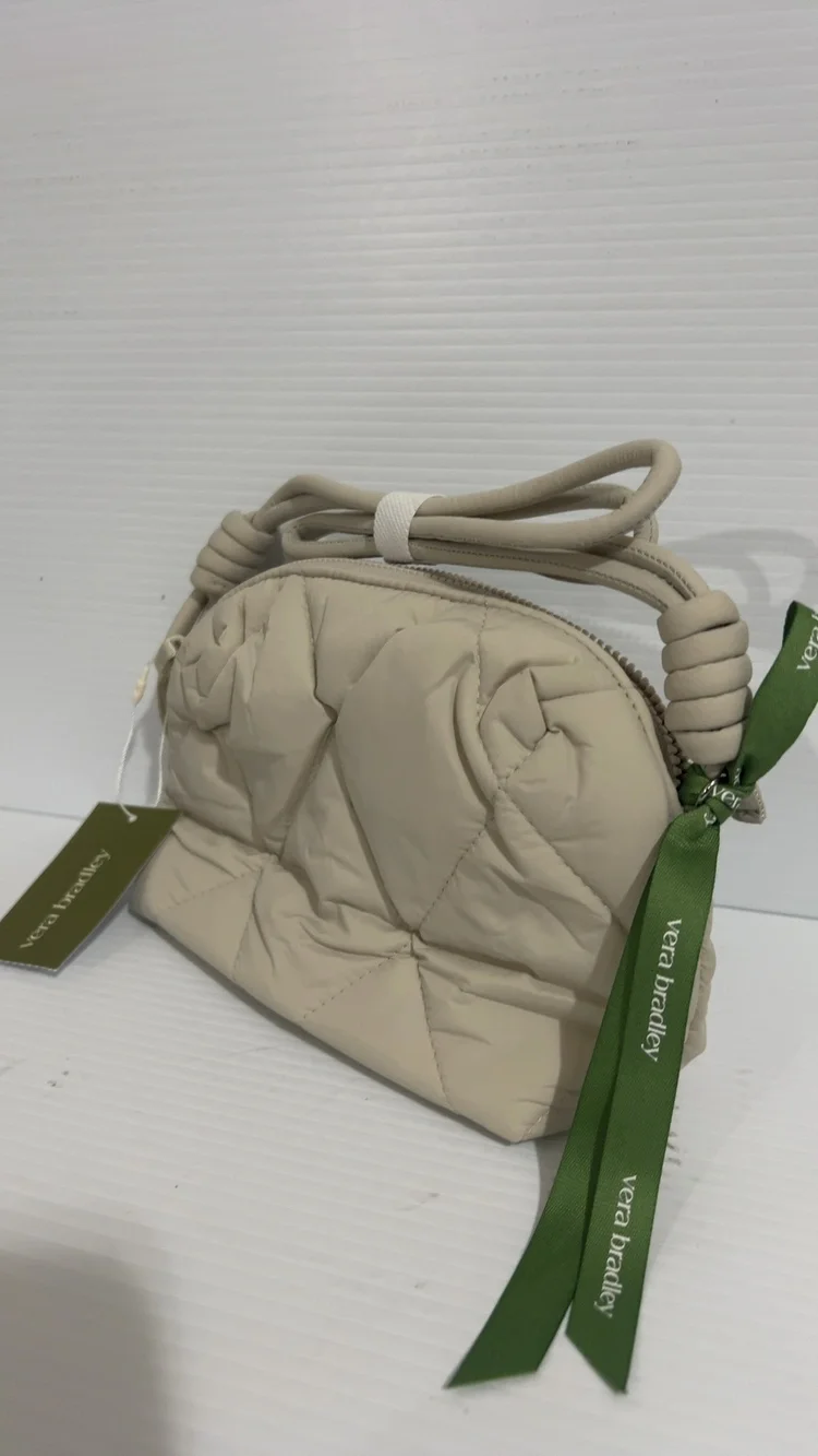 Vera Bradley Beige Quilted Crossbody Bag Small